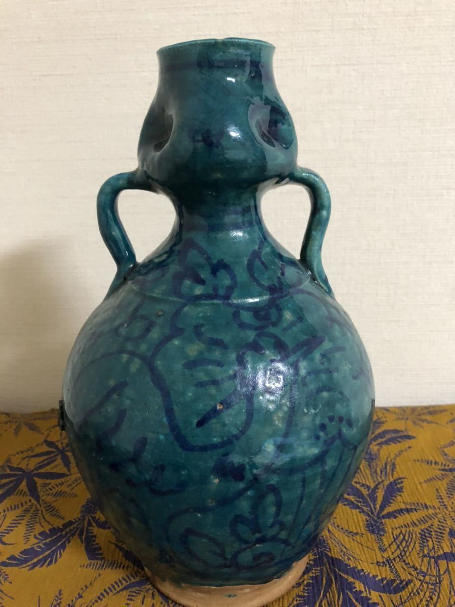 ペルシャ双耳付小壺 骨董会館 BASEオンラインショップ イラン出土