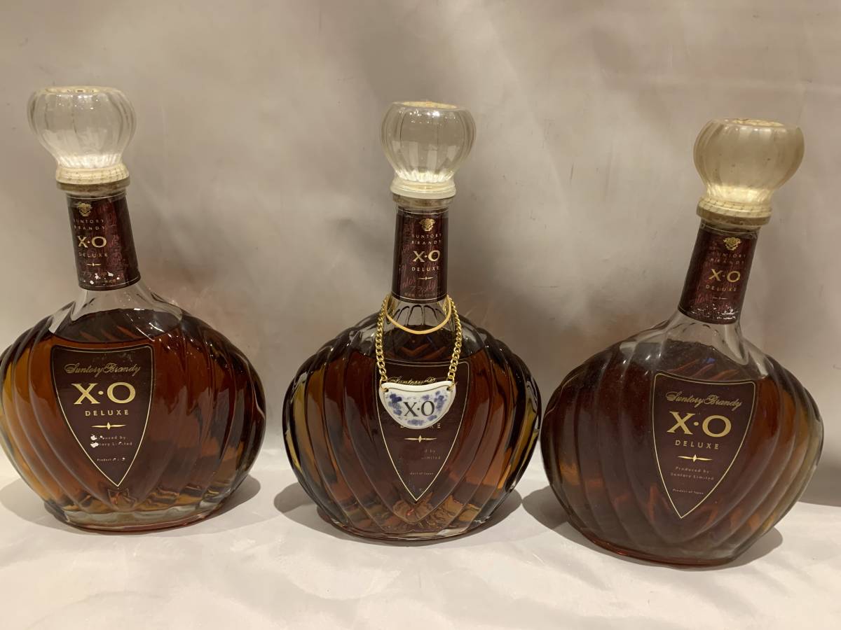SUNTORY サントリー XO デラックス ブランデー　未開封　3本 サントリー ブランデー XO サントリーブランデーXOデラックス 商品情報（カロリー 古酒未開栓