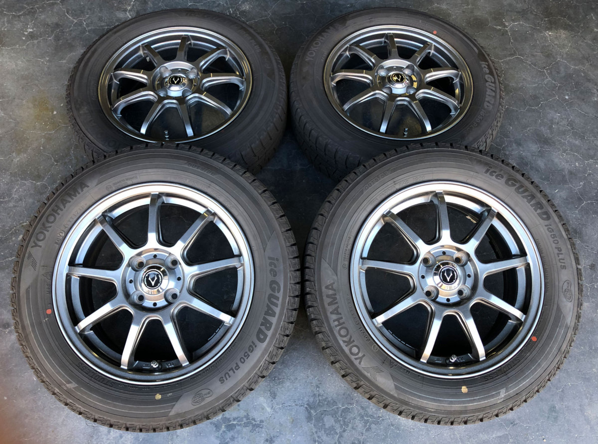 ice アルミホイール スタッドレス 4本セット ヨコハマ IG50 plus 15 