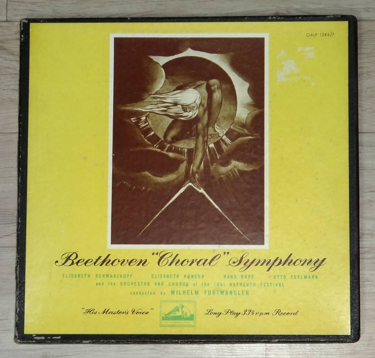 極美! HMV QALP1286-7 ベートーヴェン交響曲9番 フルトヴェングラー