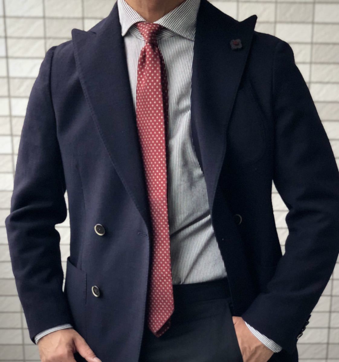 【豊富な，新作】 LARDINI 定価約60%OFF ダブル スーツジャケット 44 ラルディーニ(Sサイズ)｜売買されたオークション情報、yahooの商品情報をアーカイブ公開 - オークファン Sサイズ