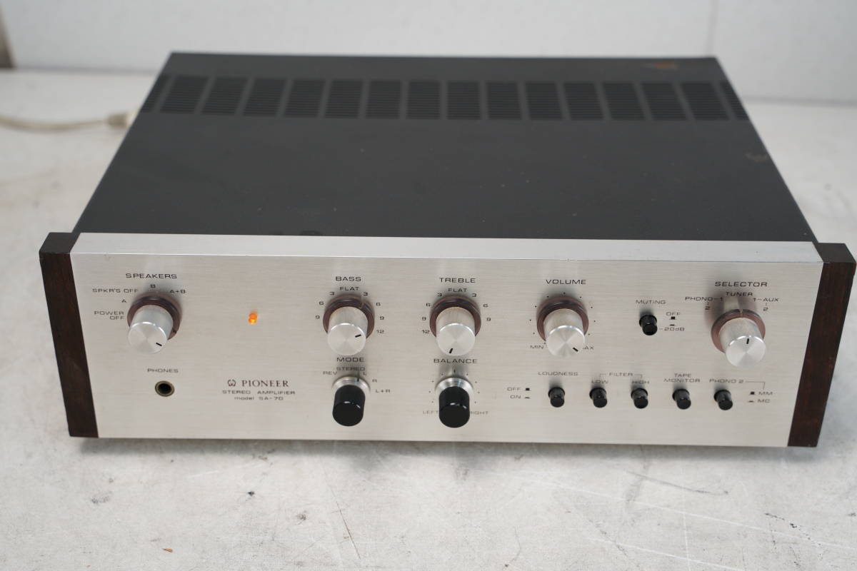 Pioneer the パイオニア SA-70 プリメインアンプ | パイオニア｜Yahoo