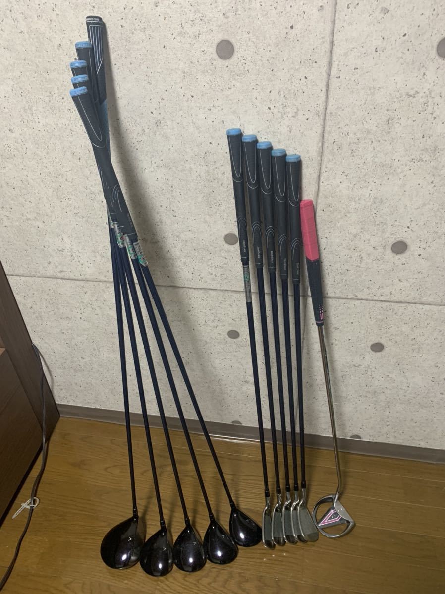 ブリヂストン　VIQ CL フルセット　キャディバッグ付き　flex L_2