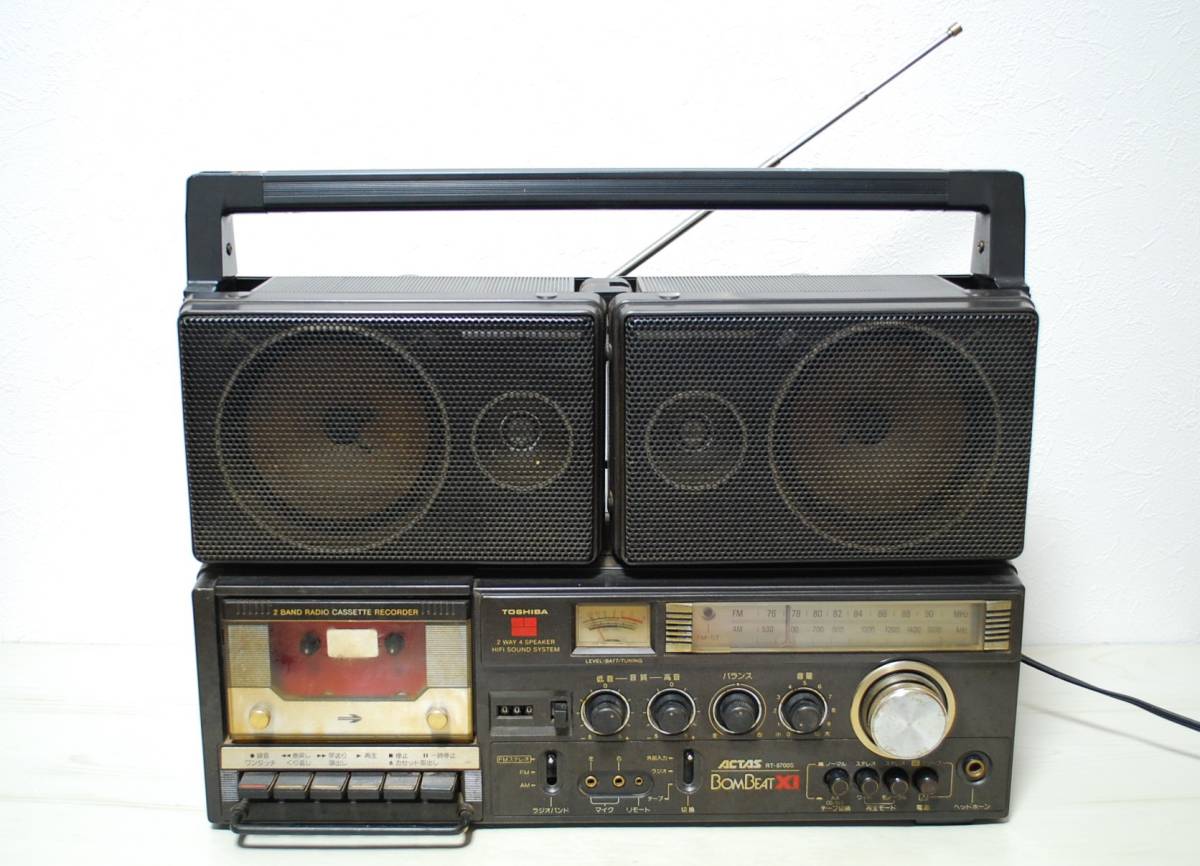 TOSHIBA 東芝 ラジカセ BOMBEAT XI ボムビート RT-8700S/検索 TOSHIBA 東芝 ラジカセ BOMBEAT XI ボムビート RT-8700S/検索