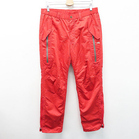 1円】PEARLY GATES パーリーゲイツ 蓄熱ナイロンパンツ レッド系 7