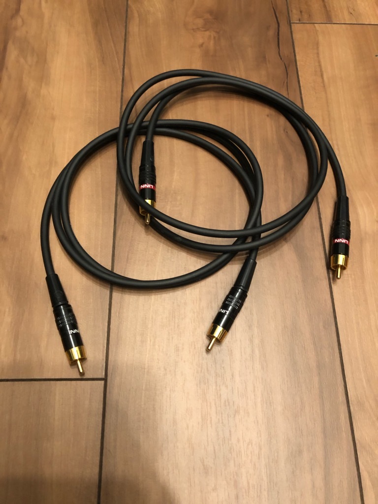 LINN RCAケーブル ペア リン Interconnect RCA 1.2m Black Cable - 1