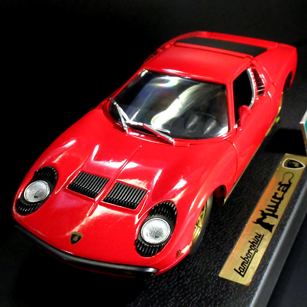 訳あり アンソン 1/18 ランボルギーニ ミウラ (レッド) ミニカー
