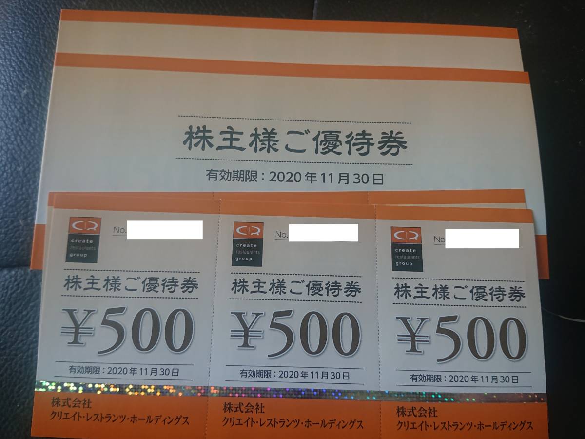 【100%新品，正規品】 クリエイトレストランツ 株主優待券 33000円分(レストラン、食事券)｜売買されたオークション情報、yahooの商品情報をアーカイブ公開 - オークファン レストラン、食事券