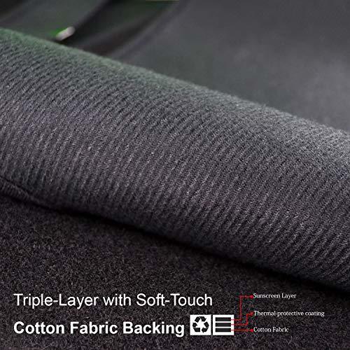 シークレットセール★現品限り　色black Xukey ダッシュマット ダッシュボード日焼け止め UVカット 高品質 ポリエステル_4