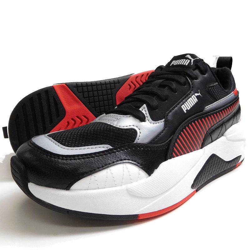 ■PUMA プーマ Scuderia Ferrari フェラーリ RACE X-RAY2 厚底 レースアップ ローカット スニーカー シューズ 306553 01 27▲030▼bus1626f