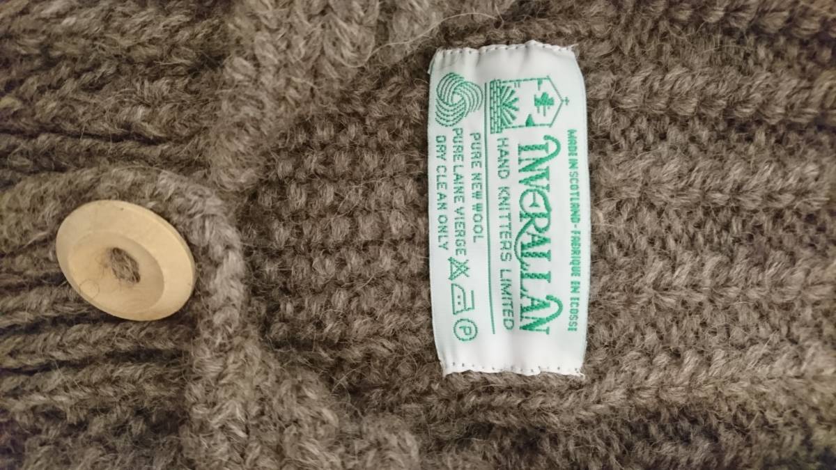INVERALLAN インバーアラン 3A ランバーカーディガン 38 緑タグ 3A 
