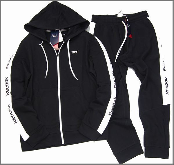 格安，高品質 Reebok リーボック スウェット フルジップ パーカー パンツ 上下セットサイドロゴ セットアップ M ブラック&times;ホワイト(その他)｜売買されたオークション情報、yahooの商品情報をアーカイブ スウェット