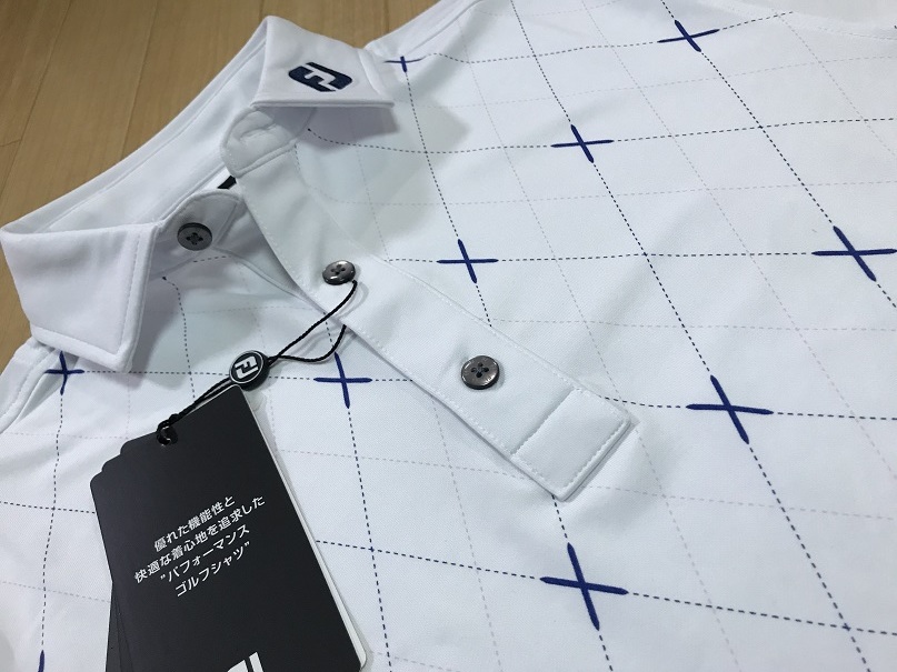 送料無料，格安 FootJoy フットジョイ アーガイルサーマルジャージー 保温 長袖ポロシャツ FJ-F19-S18 ホワイト M(タイトリスト)｜売買されたオークション情報、yahooの商品情報をアーカイブ公開 - オークファン シャツ