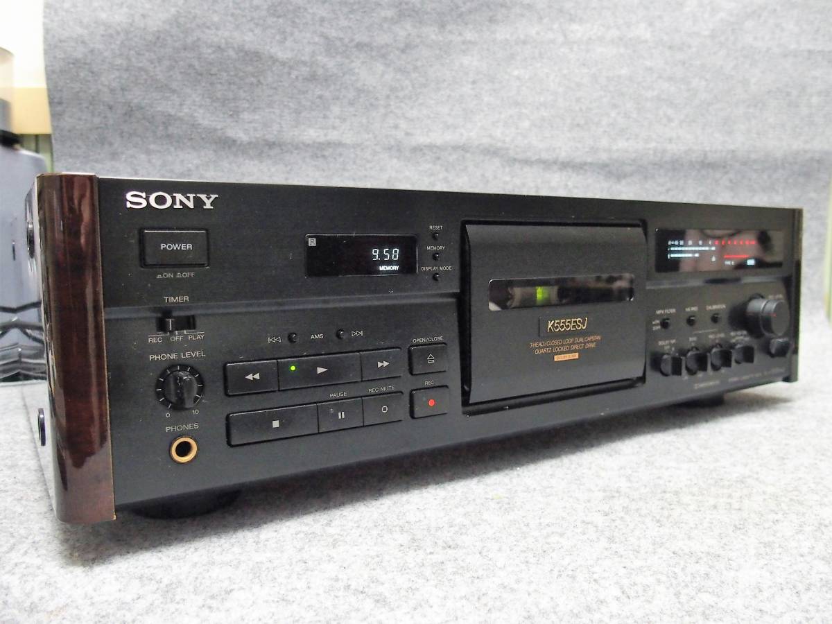 SONY TC-K555ESA カセットデッキ 録音・再生OK 最上位機 SONY TC-K555ESA カセットデッキ 録音・再生OK 最上位機