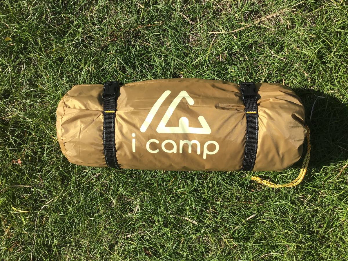 icamp(アイキャンプ) solo2 ソロテント 広々使える一人用 | 簡単設営 - 防水 軽量コンパクト1人用 ソロタープ グランドシート付 tarp 軽量 one icamp 小型テント一人用｜夏フェスで使う1人用のテントを探しています。軽量
