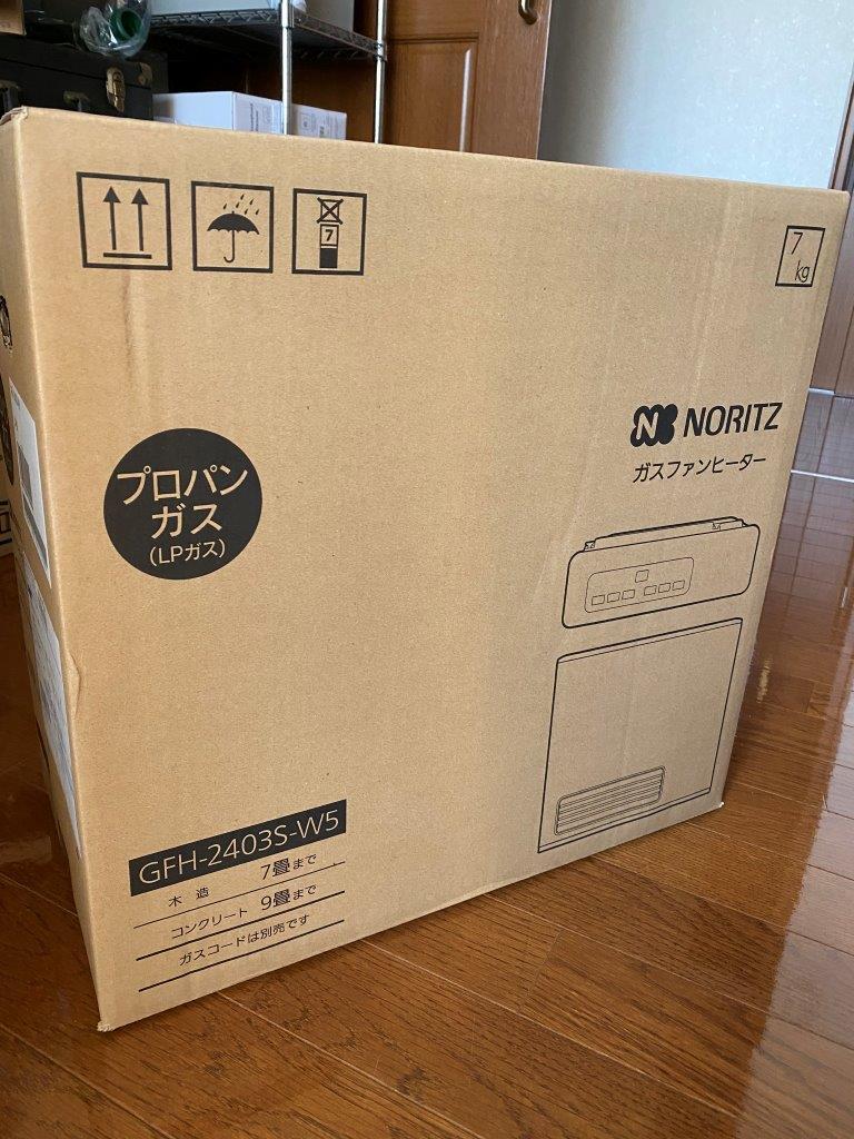 新品 ノーリツ ガスファンヒーター GFH-2403S ガスコード 都市ガス