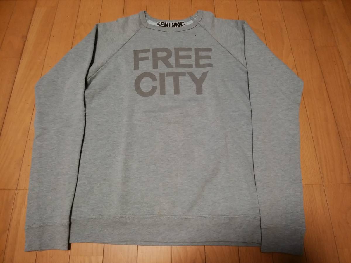 スウェット メンズ プリント トレーナー CREW⁄ビッグロゴ 「POLER 