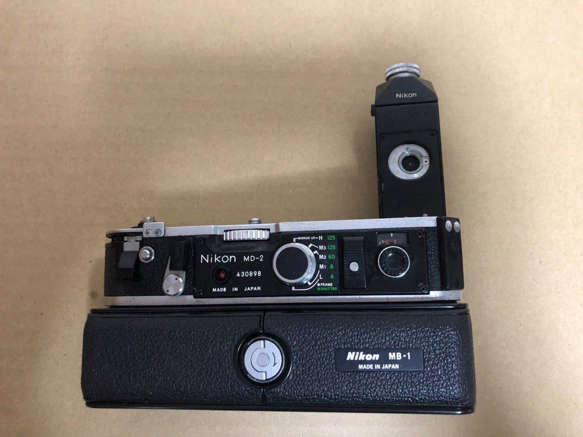 ニコン Nikon MD-2 MB-1 F2用 モータードライブ ジャンク MD-2 Nikon MB-1 ニコン モータードライブ 公式通販 + F2用 ジャンク