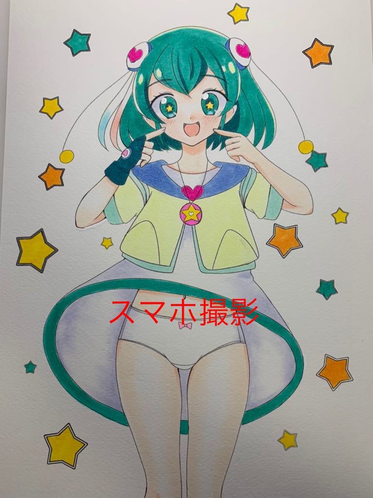 手描きイラスト スター トゥインクルプリキュア キュアミルキー 羽衣ララ 手描きイラスト 売買されたオークション情報 Yahooの商品情報をアーカイブ公開 オークファン Aucfan Com