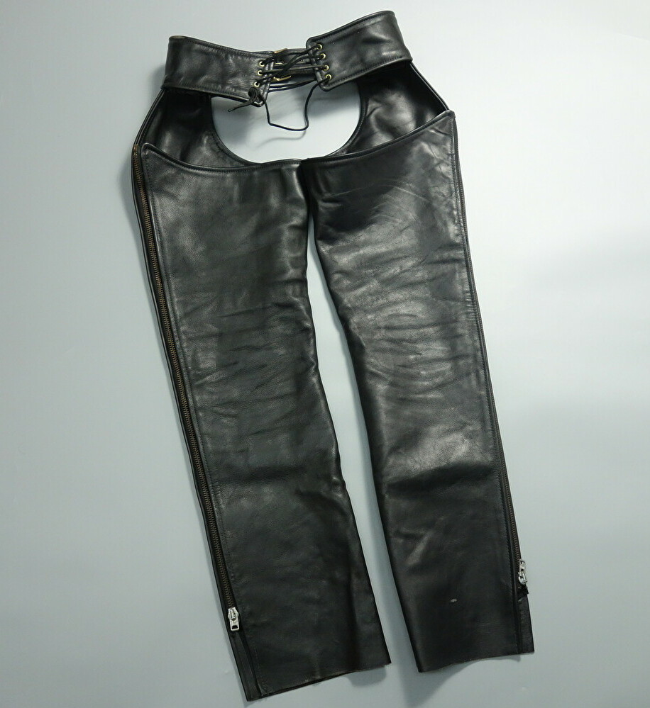 VANSON レザー チャップス ブラックサイズ24zip Talon