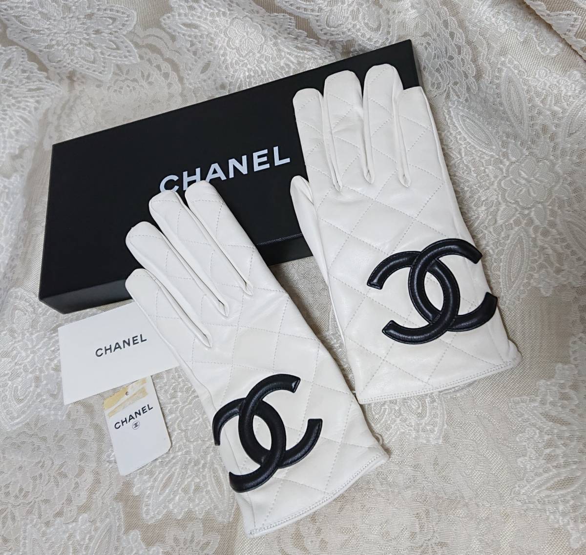 CHANEL(シャネル) 手袋(レディース) ブランド ホワイト（白）系 手袋 