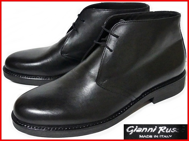 即決☆イタリア製/Gianni Russo☆メンズ42≒26cm チャッカブーツ  