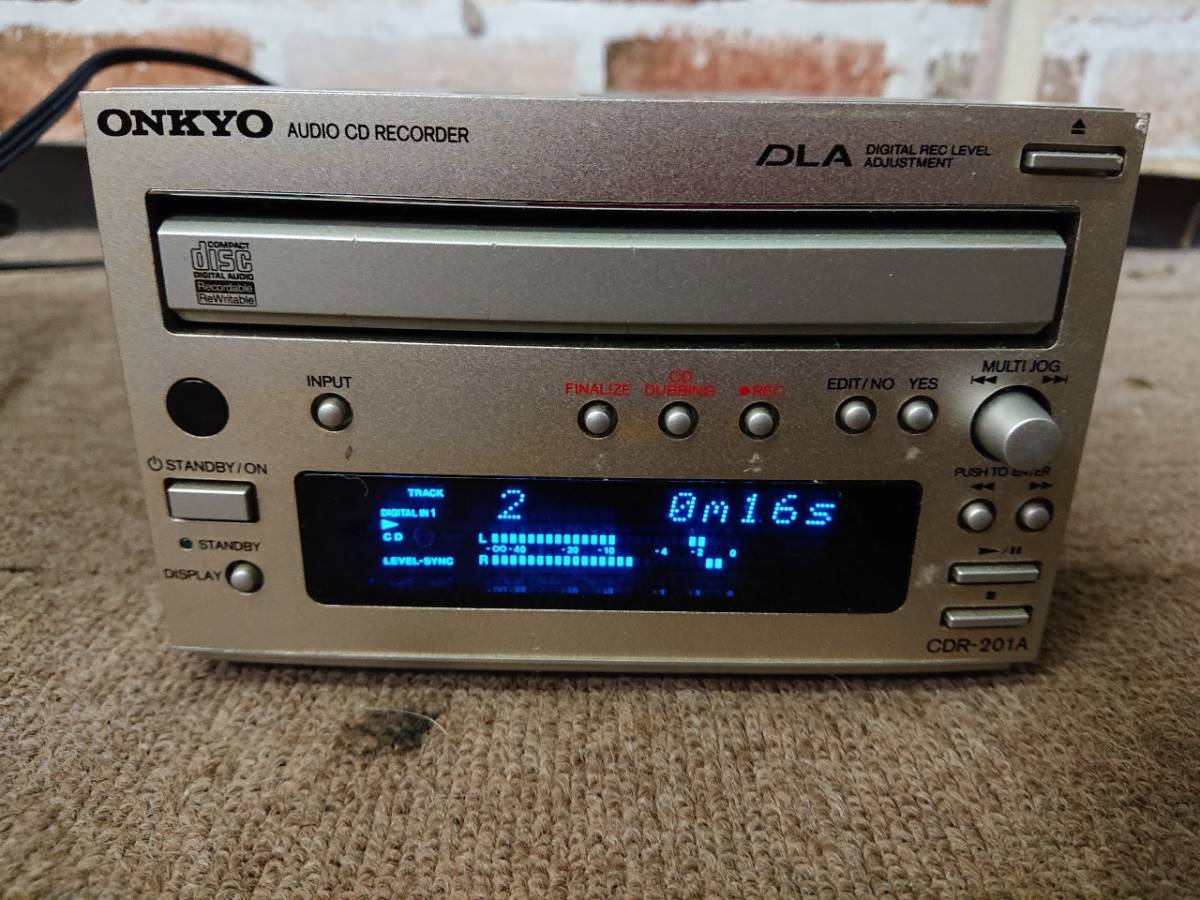 H-561⑧: ONKYO オンキヨー株式会社 オーディオ CDレコーダー CDR-201A