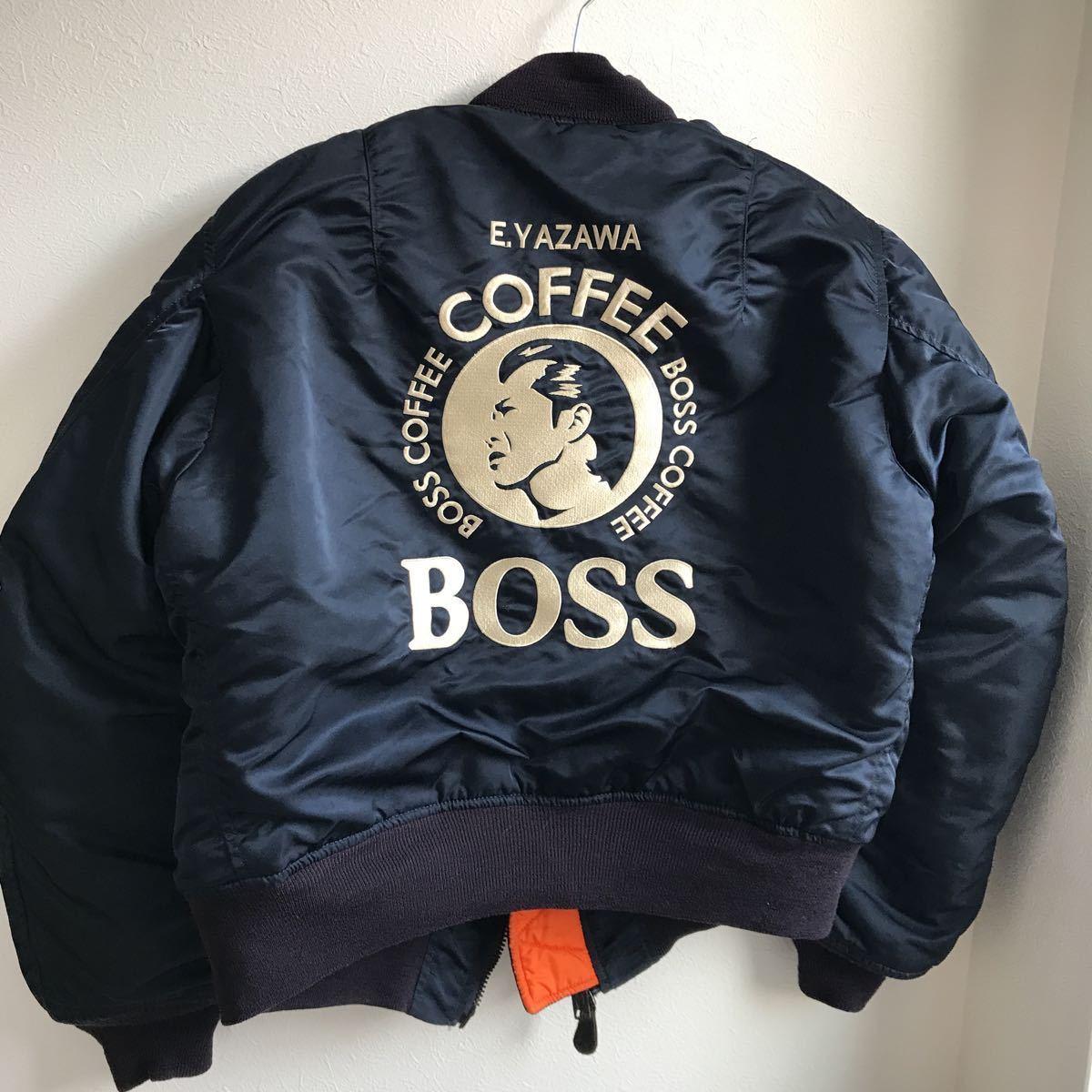 激レア！矢沢永吉コラボ☆ 非売品 SUNTORY BOSS [ボスジャン] MA-1 