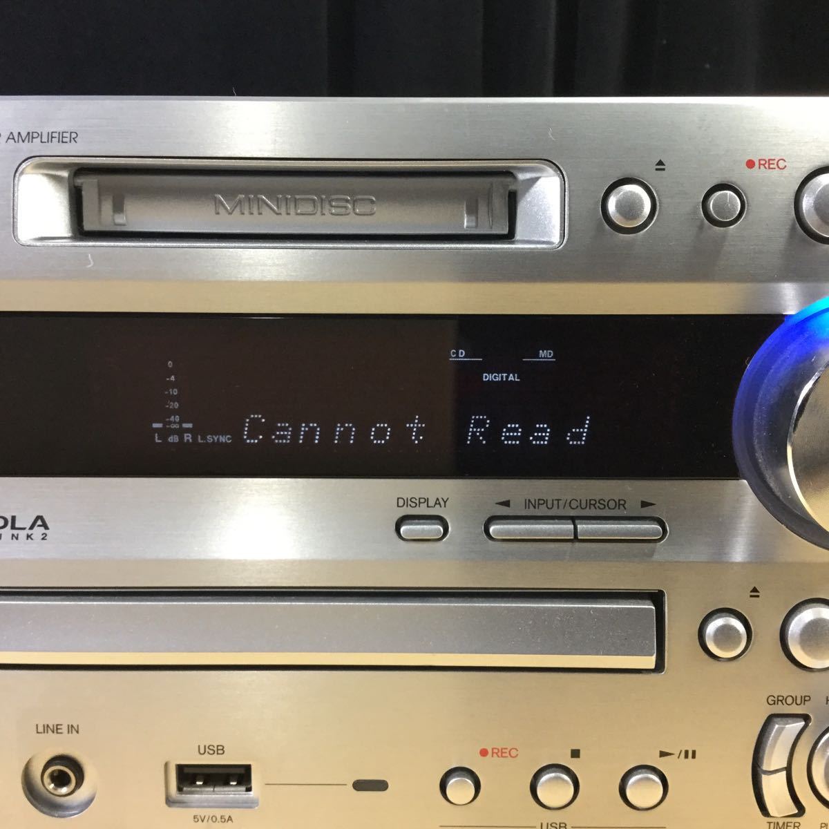 ☆ONKYO CD/MDチューナーアンプシステム X-N7NX(D)☆ジャンク M♢ONKYO