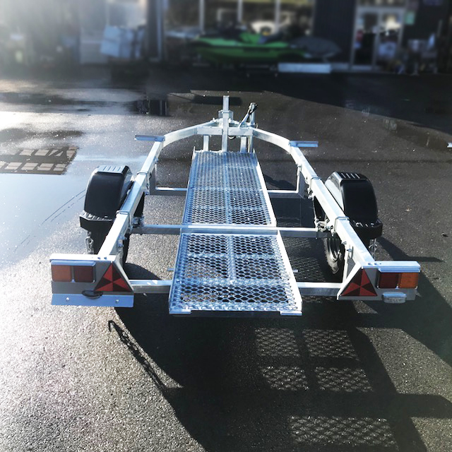REX TRAILER &frasl; レックストレーラー | REX-JBTRB2輪車牽引専用 普通8ナンバー スチールフレーム 2艇積 STYLE LOW 0 JET トレーラー※代引き不可※送料別途 SOREX #ソレックス
