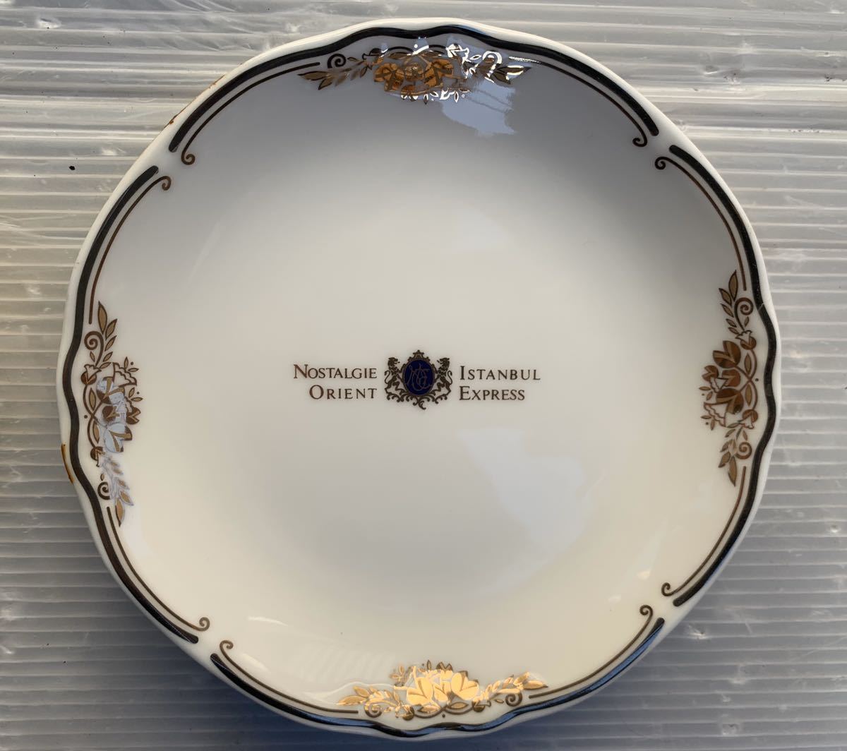 【良品】MOMOYAMA 大皿1枚中皿5枚 Nostalgie Istanbul Orient Express NI-304 オードブルセット 桃山陶器 食器 取り皿 小皿 オリエント急行_3