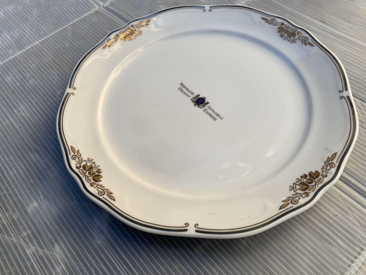 【良品】MOMOYAMA 大皿1枚中皿5枚 Nostalgie Istanbul Orient Express NI-304 オードブルセット 桃山陶器 食器 取り皿 小皿 オリエント急行_4