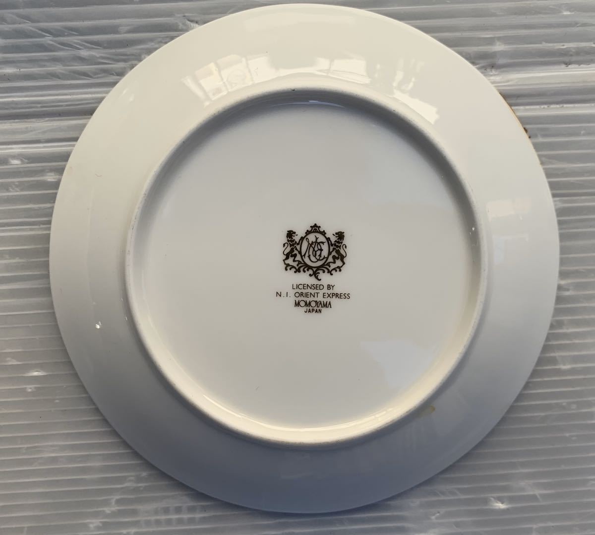 【良品】MOMOYAMA 大皿1枚中皿5枚 Nostalgie Istanbul Orient Express NI-304 オードブルセット 桃山陶器 食器 取り皿 小皿 オリエント急行_5