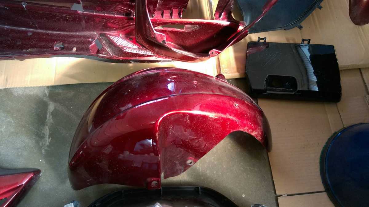 外装 SG03J ワインレッド マジェスティ250C 8点セット カウル 赤