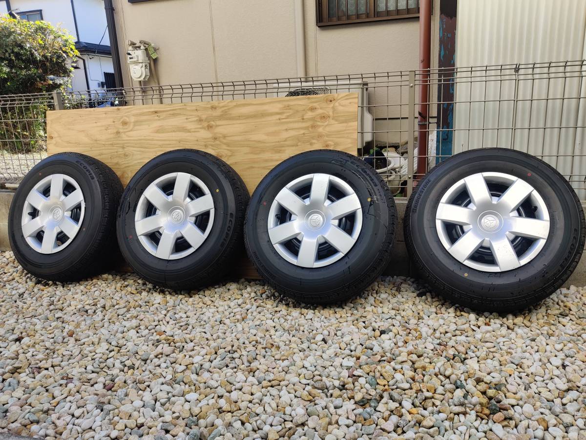 ハイエース 新車外し ブリヂストン タイヤホイール 純正ホイール ほぼ 
