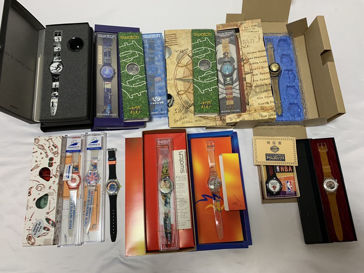 腕時計 Swatch ジャンク まとめ売り 15本 スウォッチ 不動品 2026年 