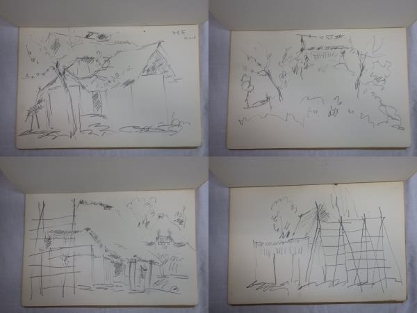 真作 内田光之助 スケッチブック デッサン ペン画 風景画 24枚 昭和47年頃 東北地方 1967年 鉛筆画 木炭画 売買されたオークション情報 Yahooの商品情報をアーカイブ公開 オークファン Aucfan Com