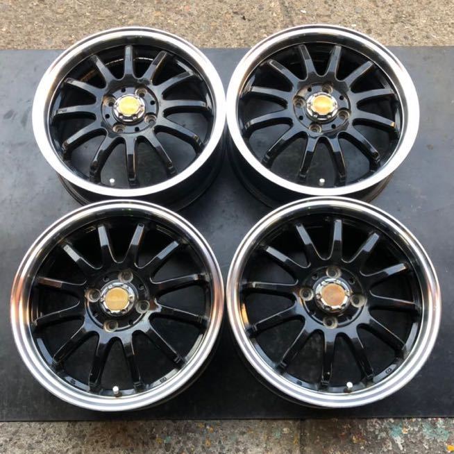 SCADA エスカーダ 15×5J 4H100 +45 中古品 社外品アルミホイール 4本 SCADA エスカーダ 15×5J 4H100 +45 中古品 社外品アルミホイール 4本
