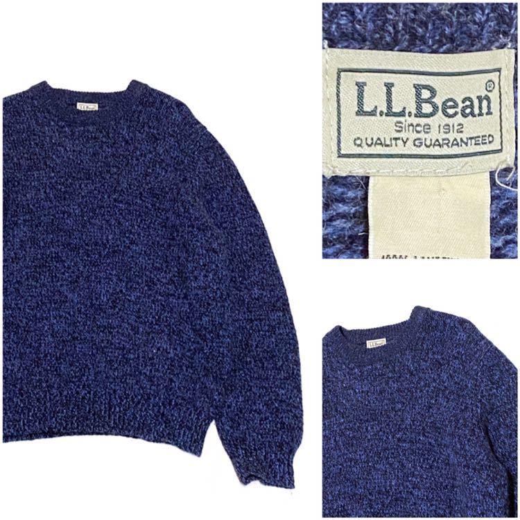 限定SALE，新作登場 L.L.Bean エルエルビーン ニット セーター ラムズウール 霜降り ネイビー 紺 ブラックペッパー XL サイズ クルーネック アラン ハンド(男性用)｜売買されたオークション情報、yahooの商品情報を 男性用