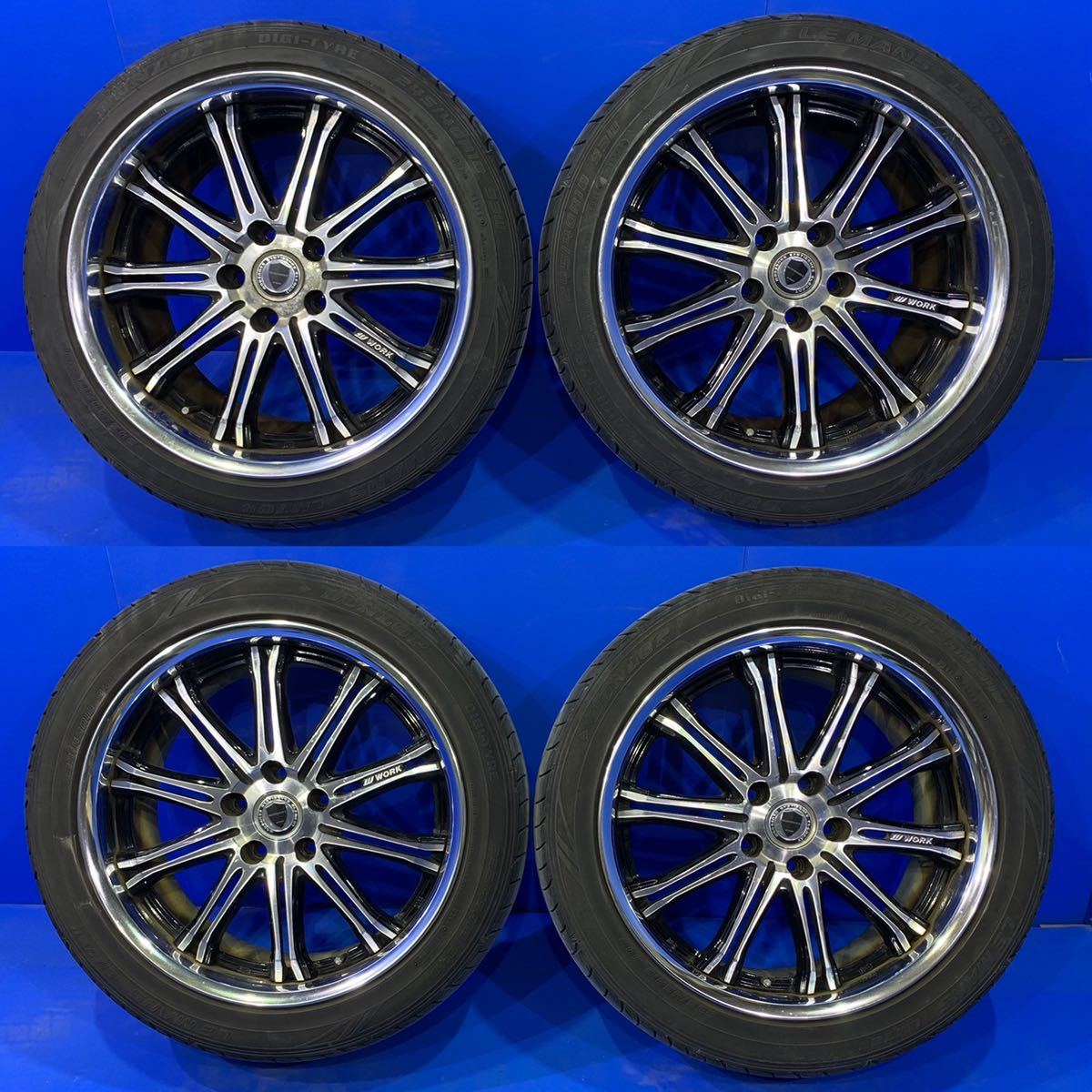 BT95 ワーク シュバート SW1 WORK SCHWERT 235/45R18 245/40R18 18×9j 18×9j 5-114.3 18インチ マークX クラウン アル ヴェル ブラポリ