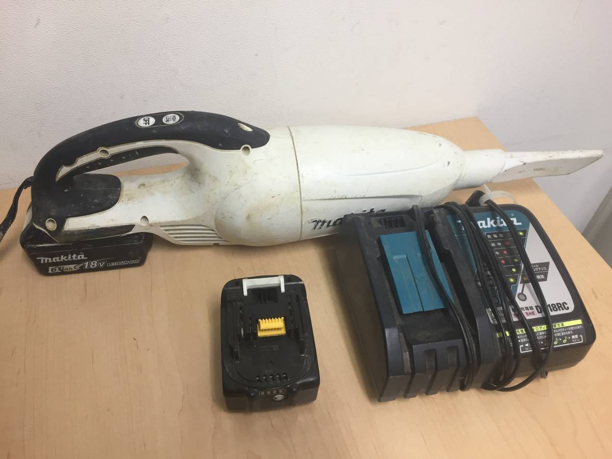 電動工具]マキタ/Mkita 充電式クリーナー CL181FD 白 予備バッテリー 