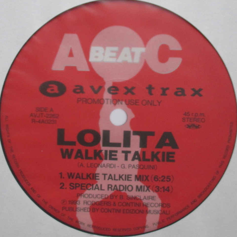 ◇12''：JP PROMO◇ LOLITA / WALKIE TALKIE - WAKE UP レコード