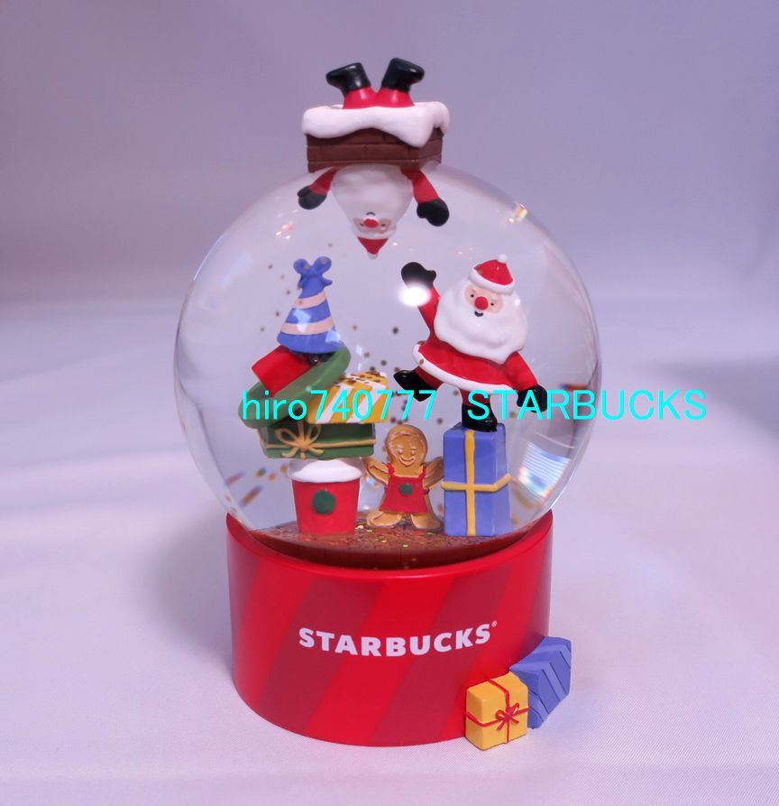 スターバックス□クリスマス・2019□スノードーム□箱付□ホリデー