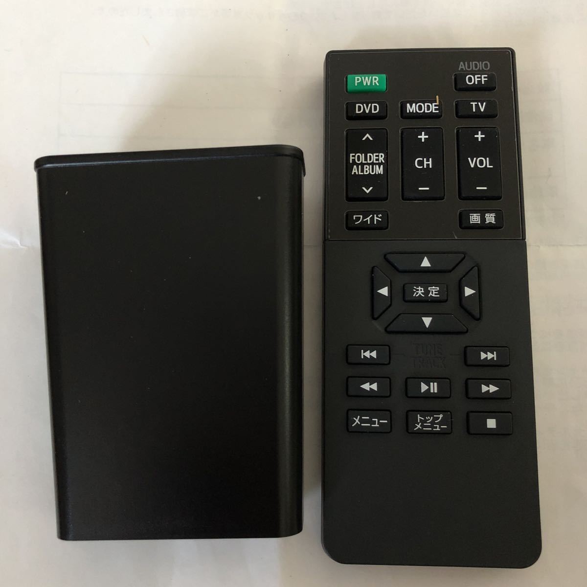 トヨタ純正後席フリップダウンモニター用リモコン 08631-00040 143000 