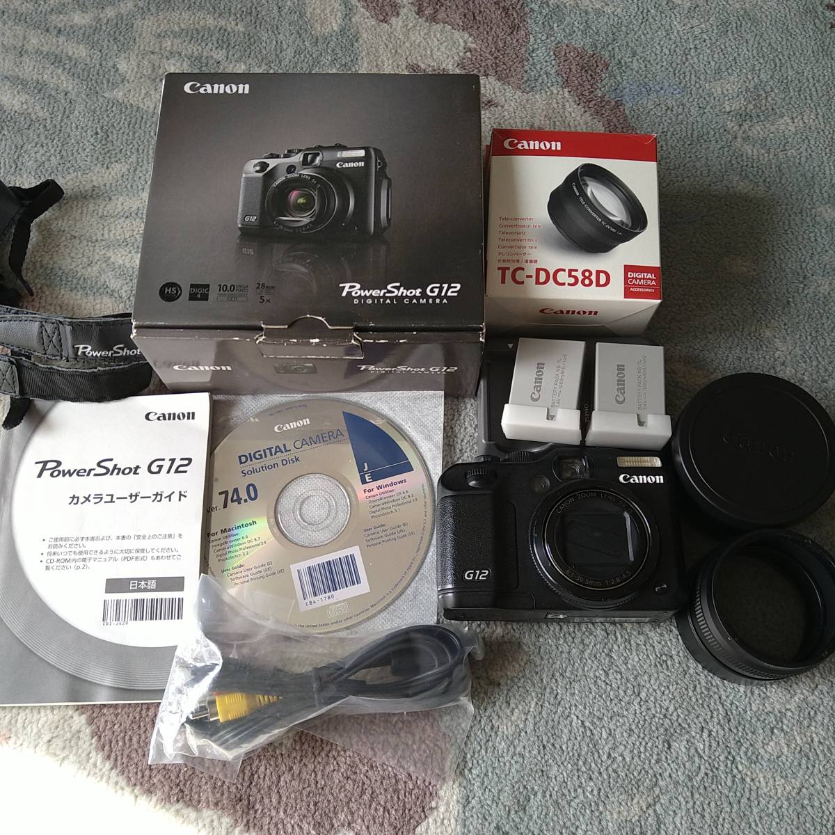 Canon G12 Digital Camera PowerShot Powershot 5x 0 Power MP 