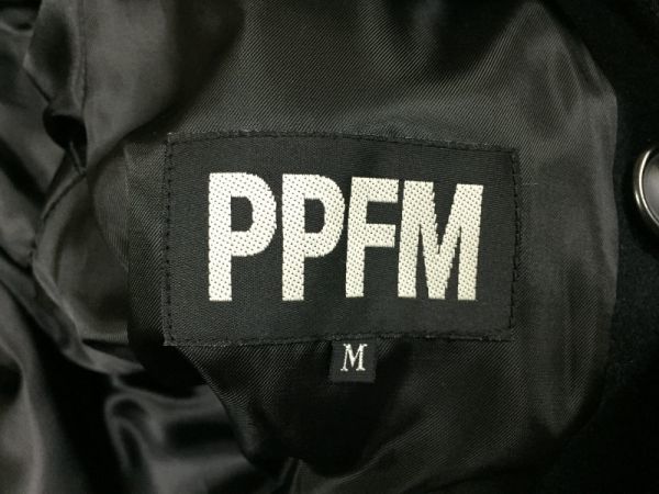 PPFM 黒 ナポレオンジャケット ピーコート M PPFMナポレオンジャケット