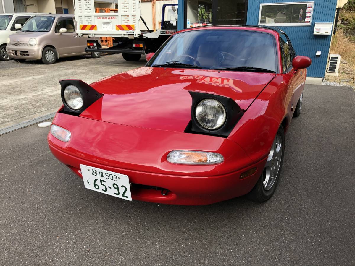 売り切り 希少 平成1年 ユーノス ロードスター 5MT 重ステ 手動 