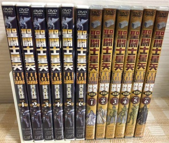 美品 DVD 聖闘士星矢 THE LOST CANVAS 冥王神話 1＋2章 全12巻
