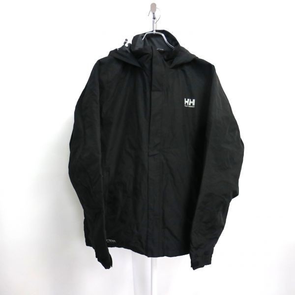HELLY HANSEN ヘリーハンセン HELLY TECH ナイロンマウンテンパーカー ウインターウエア 黒 (XXL) 大きいサイズ 中古 古着 I9010