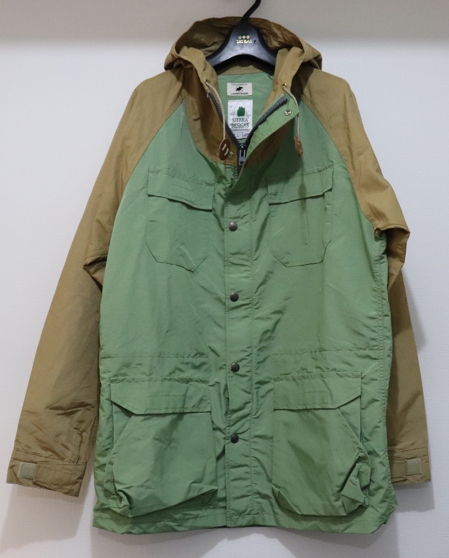 米国製 HUNTING WORLD SIERRA DESIGNS パーカー L 1円スタート!ハンティングワールド×SIERRA DESIGNSシエラデザイン新品